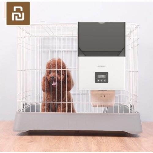 Youpin Petwant Automatic feede in cage F4-LED Timing Feeder Electric Dry Food Dispenser Suppliesr for Dog Pets
