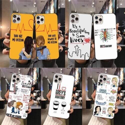 Greys Anatomy You Are My Person Phone Case For iphone 12 11 Pro Max Mini XS Max 8 7 6 6S Plus X 5S SE 2020 XR cover