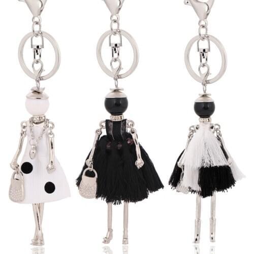 Statement fashion key chain women keychain lady pendants cute new charm gifts
