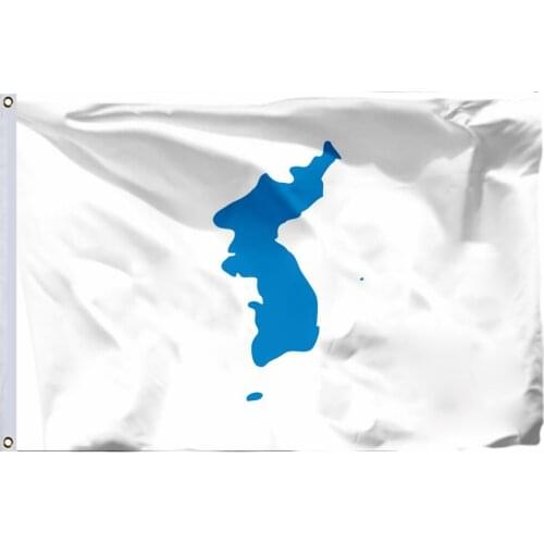 Unification Flag Of Korea (pre 2006) 150X90cm (3x5FT) 100D Polyester Double Stitched High Quality Banner Ensign Free Shipping