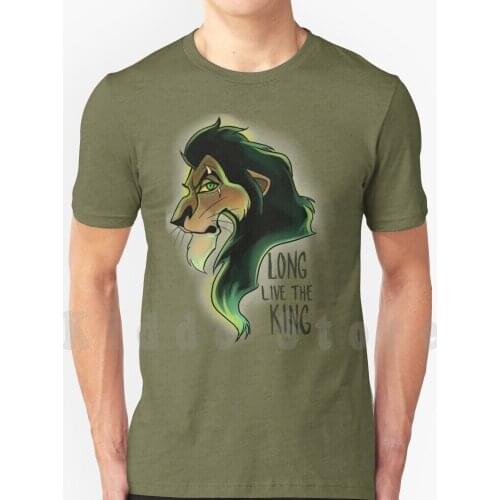Long Live The King T Shirt Cotton Men Diy Print Cool Tee King Lion Scar
