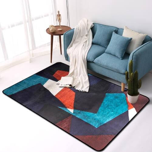 Nordic Geometric Minimalism Area Rug And Carpet For Living Room Bedroom Modern Large Anti Slip Floor Bedside Home Door Mat