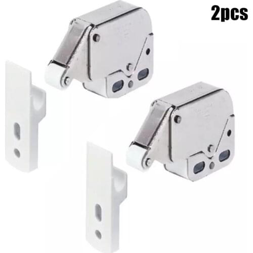 Mini Push-type Catch Latch Cabinets Lock Automatic Spring Catch Lock Bolt Furniture Security Locks Door Trunk Lock
