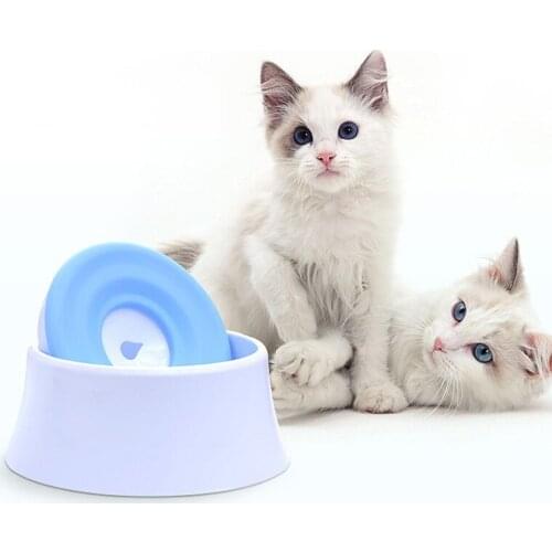 No-wet Mouth Dog Bowl Cat Bowl Pet Buoyancy Drinking Bowl Splash-Proof Cat Bowl Supplies Automatic Drinking Fountain Pet supplie
