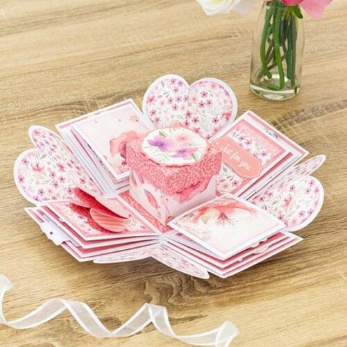 Surprise Gift Box Metal Cutting Dies Cut Die Mold Card Scrapbook Paper Craft Knife Mould Blade Punch Stencils 2021 New