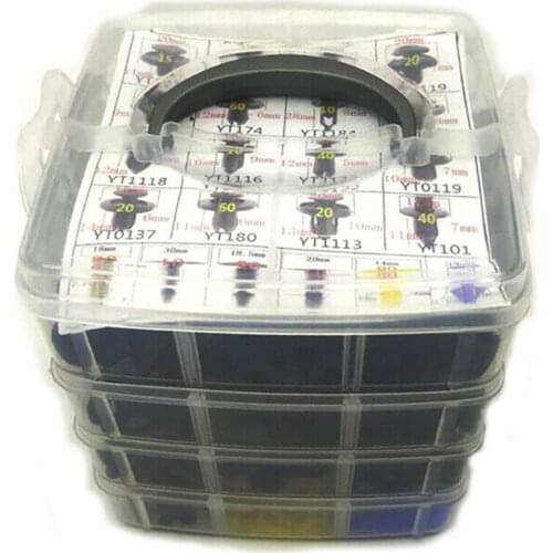 NEW-650 Pcs Plastic Car Fender Retainer Different Fasteners Clip Moulding