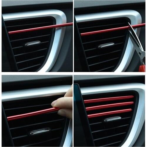 New car styling car air vent grille decoration strip for Jaguar XF XJ XJS XK S-TYPE X-TYPE XJ8 XJ XF XJL XJ6 XKR XK8 XJS X320