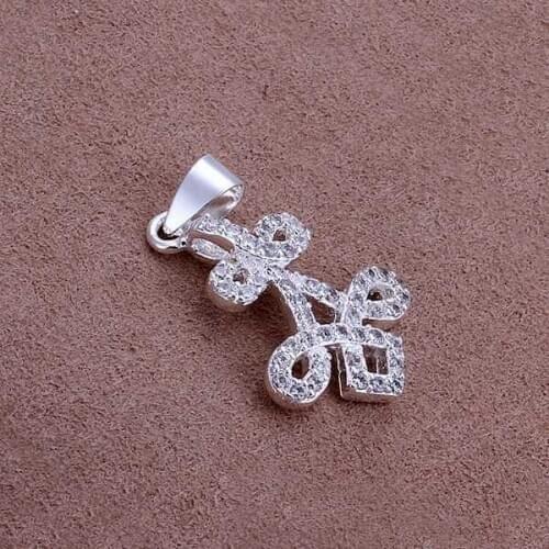 Necklace silver plated trendy jewelry pendant necklaces geometry 18 inches jewelry wholesale free shipping hbyt LP308