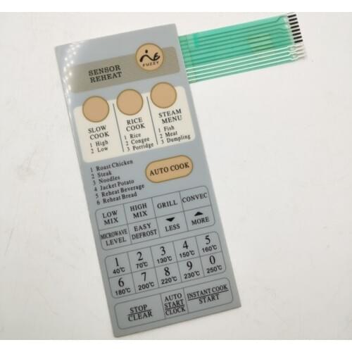 The panel for Sharp microwave oven accessories panel switch R-7H55 (G) FA594