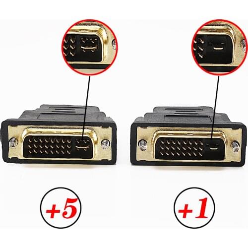 For DVI male to HDMI female adapter DVI (24 + 1) to connector DVI male to HDMI female adapter DVI (24 + 5) to HDMI compatible