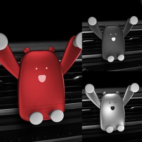 Gravity Car Mount For Mobile Phone Holder Car Air Vent Clip Stand Cell phone GPS Support For iPhone 11 XS X XR 7 Samsun Huawe