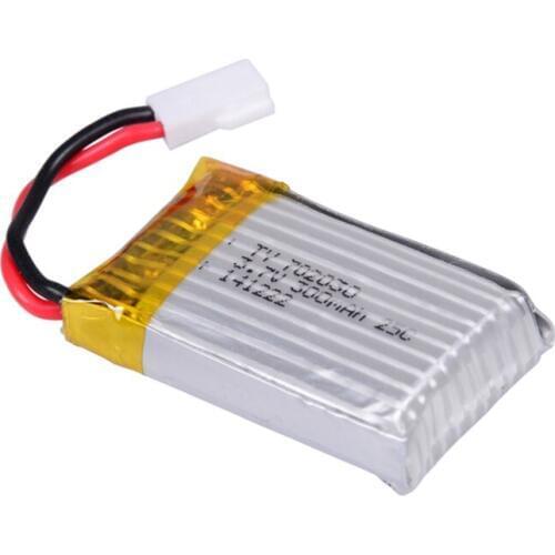 Remote control aircraft battery 3.7V300 Ma helicopter aerial four aircraft model aircraft battery lithium battery Rechargeable L