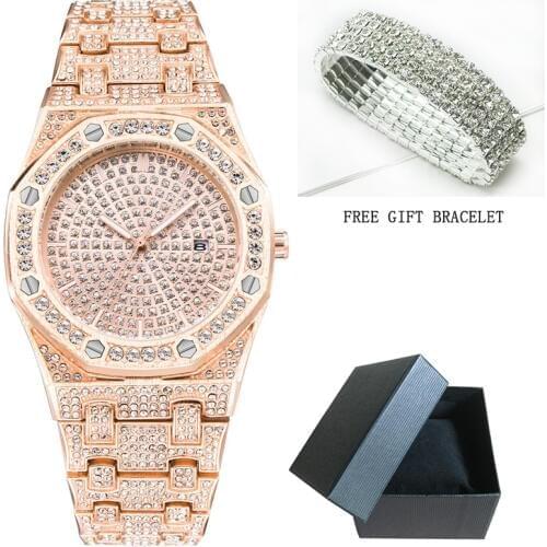 Relojes Ladies Luxury Brand Stryve Women Crystal watch Clock Stainless Steel Waterproof Quartz womens wristWatch lady watches