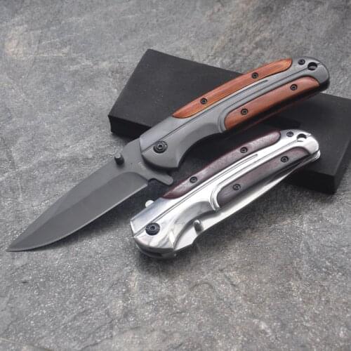 Folding Blade Knives 5Cr18Mov Blade Steel With Rosewood Handle Knife Camping Survival Pocket Outdoor Hunting Knife Outdoor Tools