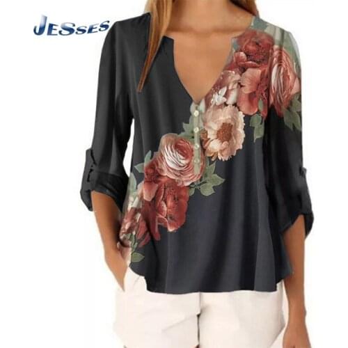 Spliced Printed Long-sleeved Top Autumn Ladies V-Neck T Shirts 2021 Winter Plus Sizes Pullover Femme 5XL Hot Sale Tee Loose Tops