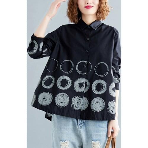 UETEEY Black Blouses