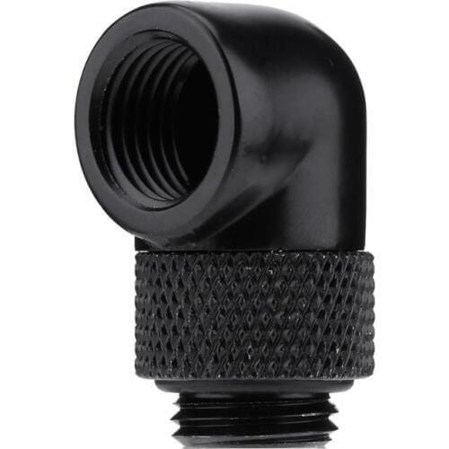 G1/4 Inner Thread 90 Degree Rotating Water Cooling Tube Adapter Connector for Computer Components PC Water Cooling Accessories