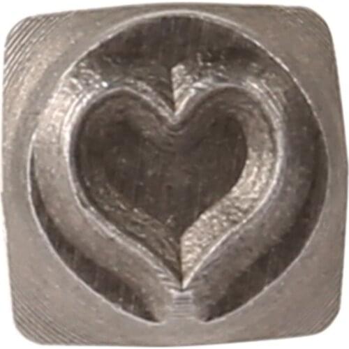 Whimsy Love Heart 6mm Stamp Metal Hardened Steel Bars HY99