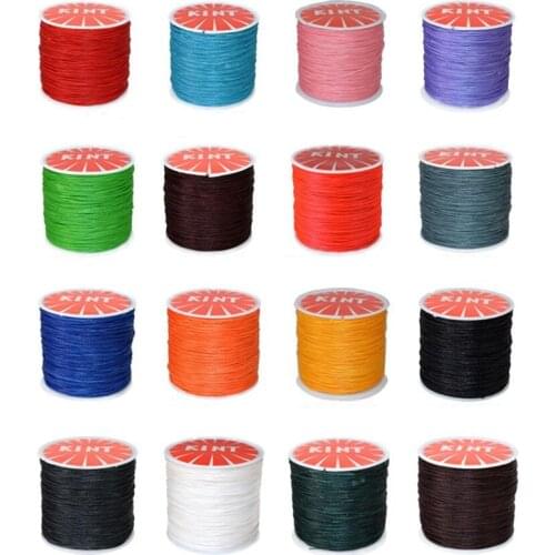 1roll Durable Waxed Thread Cotton Cord String Strap Hand Stitching Thread for Leather DIY Handicraft Tool Material Accessories