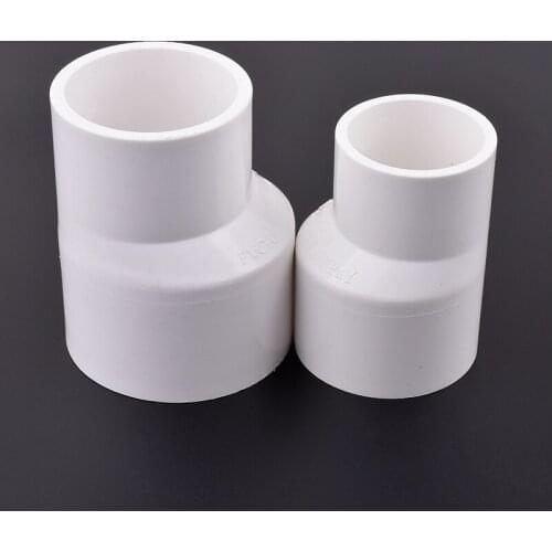 1Pc PVC Straight Eccentric Reducer Connectors Drainage Pipe Sewage Accessories Fish Tank Tube Joint Decoration Pipe