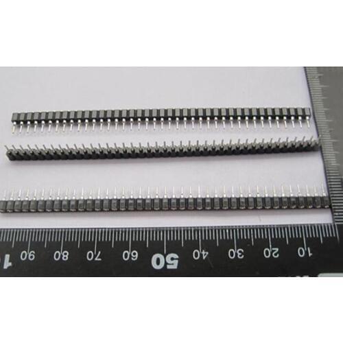 10PCS 1*40P 40Pin 2.54mm pitch single row round female pin header socket
