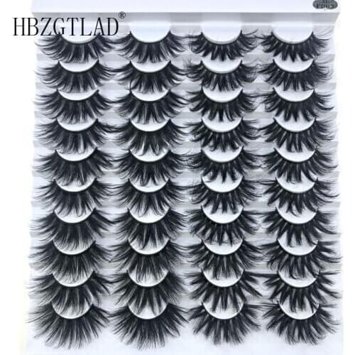 2-30 Pairs Eyelashs Natural long 3D Faux Mink Eyelashes Thick HandMade Full Strip Lashes Volume Soft Mink Lashes False Eyelashe