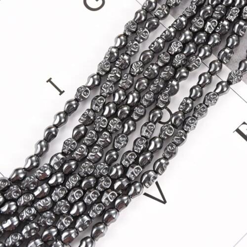 Natural Stone Hematite Loose Spacer Beads for Jewelry Making Diy Necklace 8mmX10mm