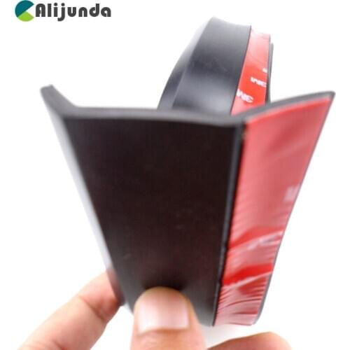 2.5m Front Bumper Lip Kit Car Buffer Ribbon Soft Black Bumper Strip for BMW X-series 3-series 5-series 7-series E F-series