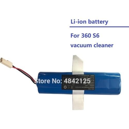 3200mAh Li-ion Battery for 360 Robot Vacuum Cleaner S6 Accessories Spare Parts Charging Battery