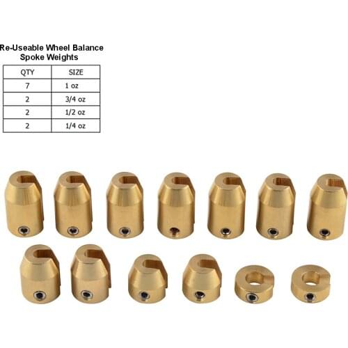 Reusable Brass Wheel Spoke Balance Weight Set Kit For KTM 450 500 530 EXC Series Tire Balance Refill Kit Brass Reusable Wheel We