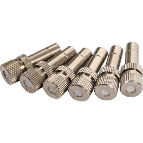 0.1-0.8mm Low Pressure Fine Misting Nozzles Disinfection landscaping Cooling Humidification Atomization Sprayers 5Pcs