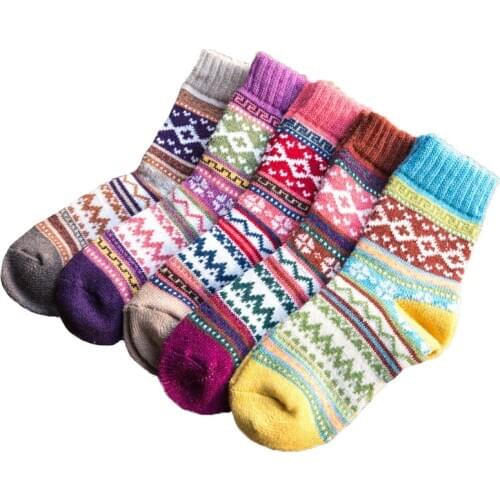 High Quality Japanese style Sock Thick Female Womens Wool Socks Winter Warm Socks Big Snow Thickened Women Big Size