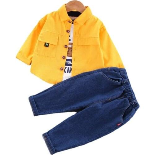 New Spring Autumn Baby Girls Clothes Fashion Children Boys Jacket T-Shirt Pants 3Pcs/Sets Toddler Casual Costume Kids Tracksuits