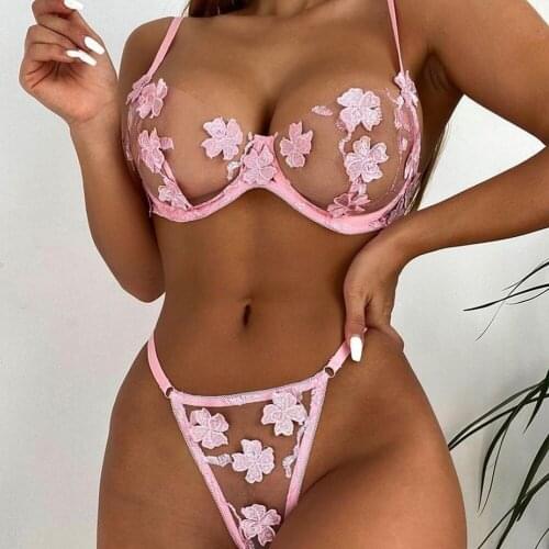 New Hot Sexy Lingerie for Women Hard Body Embroidery Exotic Costumes See Through Sensual Lingerie Woman Lenceria Eroticos Mujer