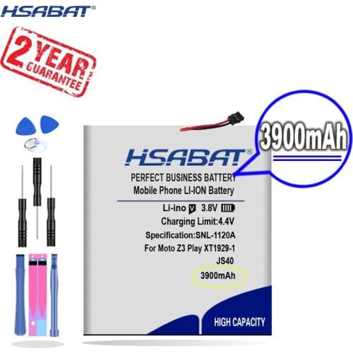 New Arrival [ HSABAT ] 3900mAh JS40 Replacement Battery for MOTOROLA Moto Z3 Play XT1929-1 XT1929-4 XT1929-5 XT1929-6 XT1929-8