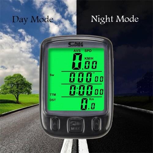 Wired Bike Computer Waterproof Bicycle Odometer Multi Functional LCD Screen Cycling Speedometer Mountain Bike Speed Meter