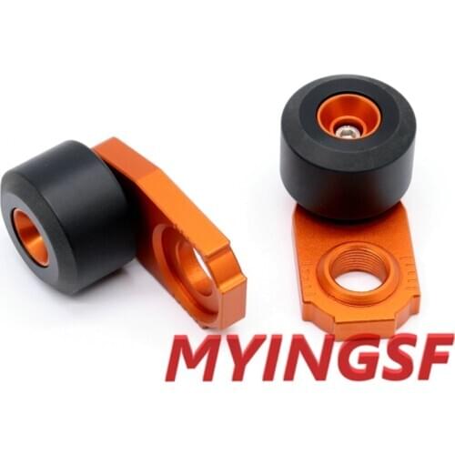Chain Adjuster Regulator Sliders For KTM EXC EXCF/G 525 520 500 450 400 350 380 300 250 200 125 Motorcycle Rear Wheel Protector
