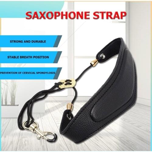 Saxophone Leather Harness Shoulder Belt Hook Sax Parts Musical Enjoyable Adjustable Neck Straps Instrument Supplies