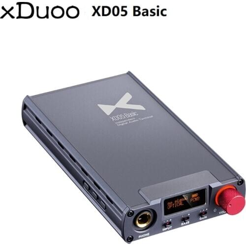 Xduoo XD05 Basic AK4490 USB DAC AMP HiFi Audio Optical Coaxial Decoding Headphone Amplifier PCM 384kHz DSD256 for PC/iOS/Android