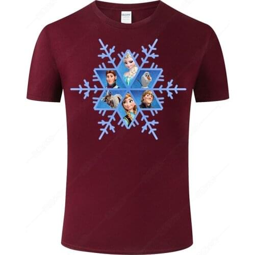 100% Cotton Short Sleeve Frozen Print Funny Men Women T shirt Camisa Hombre Casual Summer T-Shirt Unisex Tops Tee J18 J19