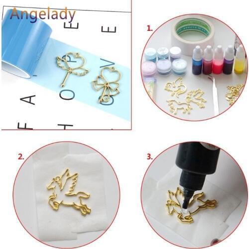 1 Roll 5m UV Tape DIY Epoxy Resin Crafts Tools Metal Frame Anti-leak Glue Adhesive Transparent Jewelry Making Tools JUL3