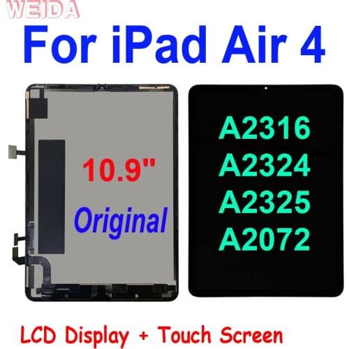 10.9” For iPad Air 4 Air4 4th Gen 2020 A2316 A2324 A2325 A2072 LCD Display Touch Screen Digitizer Assembly for iPad Pro 10.9 LCD