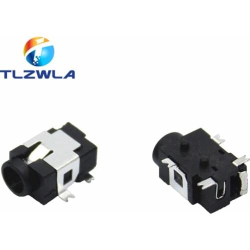 1000pcs/lot DC031 3.5*1.3MM power adapter connector DC-031 4 pin SMD SMT Power Jack socket