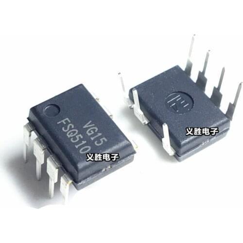 2PCS Brand New Original Authentic FSQ510 DIP-7 Straight Plug 7-Pin LCD Power Management Chip