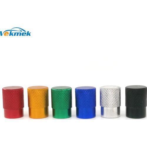 4pcs Cylinder Knurling Aluminum Tire Valve Stem Caps for Car Bike Motorcycle for US Valve Car-styling Parts Acc. Freeshipping