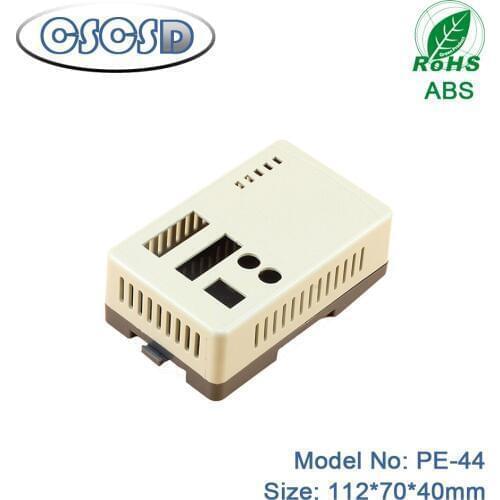 A lot (5pcs) 112*70*40mm CSCSD power amplifier enclosure industrial box electronic enclosures plastic din rail plc enclosure abs