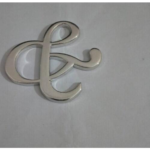 500 PCS "Mr. and Mrs." Ampersand Bottle Opener Favor For Party Supplies Silver Wedding Gift For Guest