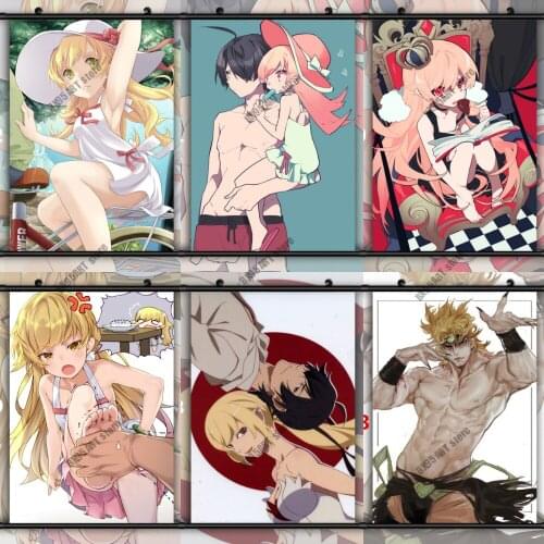 5D Diamond Painting Anime Bakemonogatari Full Square Round Diamond Embroidery Oshino Shinobu Mosaic Cross Stitch Kits Home Decor