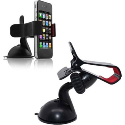 New Car Phone Holder Bracket Mount Cup Holder Universal Car Mount Mobile Suction Windshield Phone Locking Car-Accessories