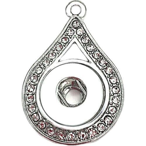 Bohemia Rhinestones Leaves 254 Womens Vintage 12mm Snap Button Bohemian Necklaces & Pendants DIY Jewelry For Women Gift